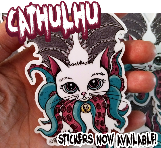 Cathulhu sticker by ARTmuffin